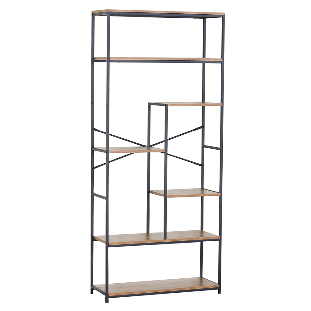 Estante Multinivel Alto Industrial Café 183x80x30