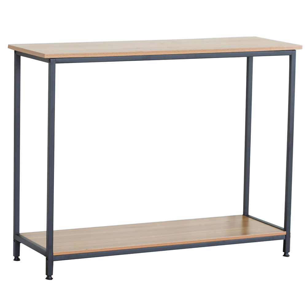 Arrimo Novahus Industrial Café con Tubo de Acero y MDF